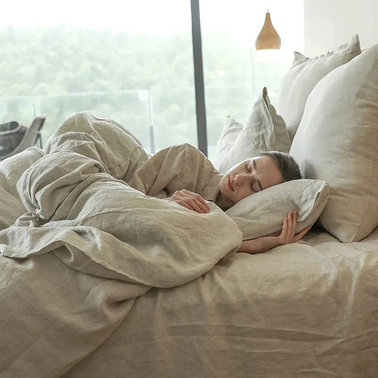 Linen Bed Duvet and Pillowcases