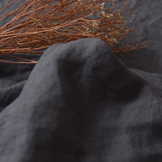 100% Pure Linen Bed Skirt Natural Flax Single/Queen/King Size Bed Sheet Ruffles Non-slip Fitted Sheet Cover Bedsprea